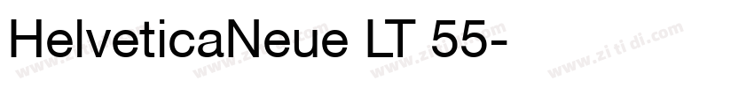 HelveticaNeue LT 55字体转换